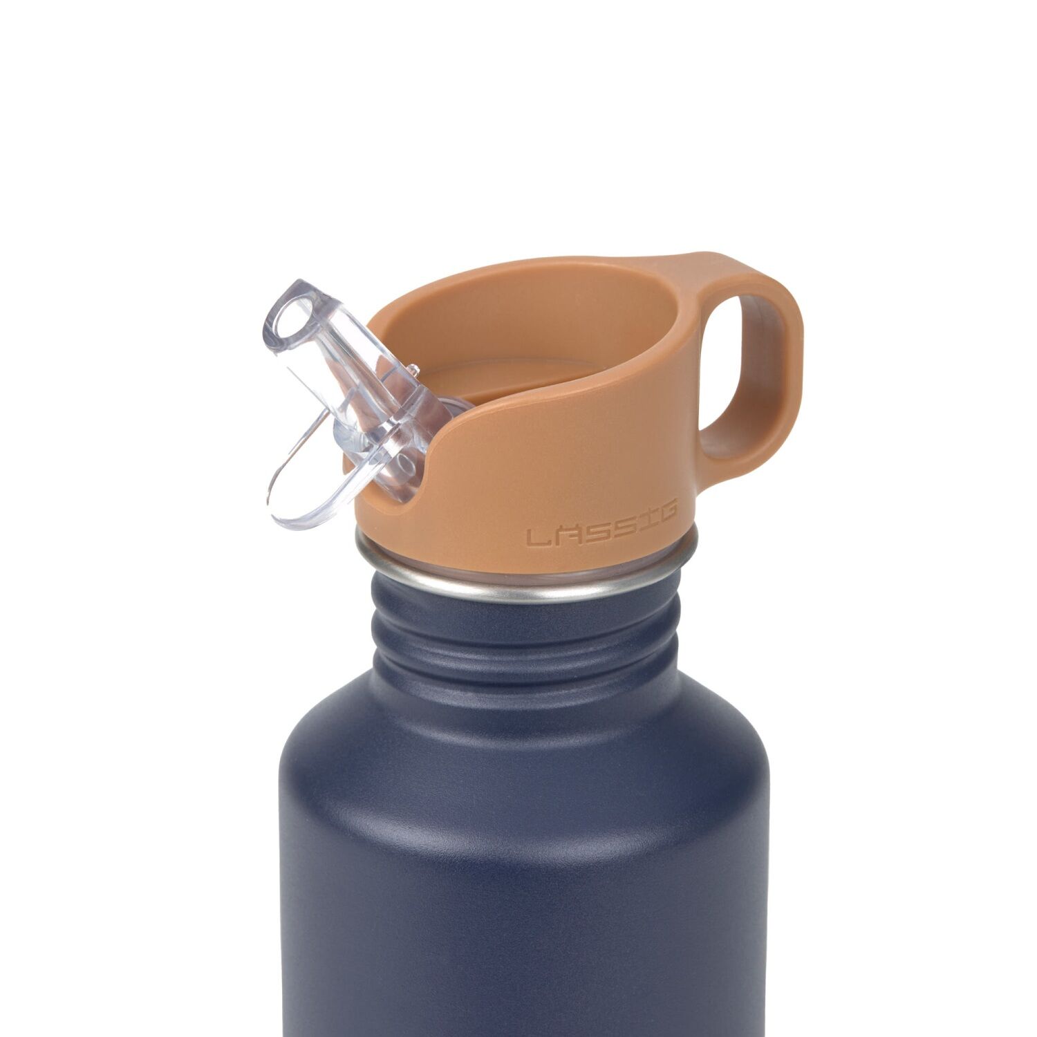 Lässig Trinkflasche Kinder - Edelstahl Little Gang Smile, navy