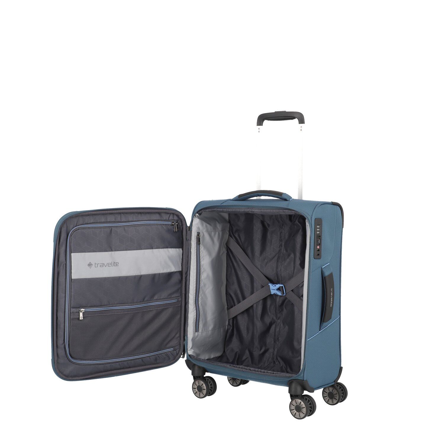 Travelite Koffer SKAII 4w Trolley S, Panoramablau