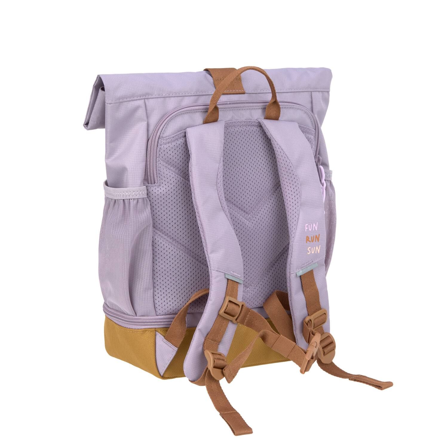 Lässig Kinderrucksack - Mini Rolltop Backpack Little Gang, lilac