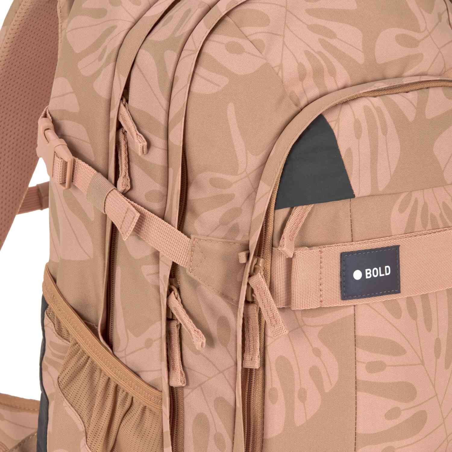 Lässig Schulrucksack BOLD Origin Leaves caramel