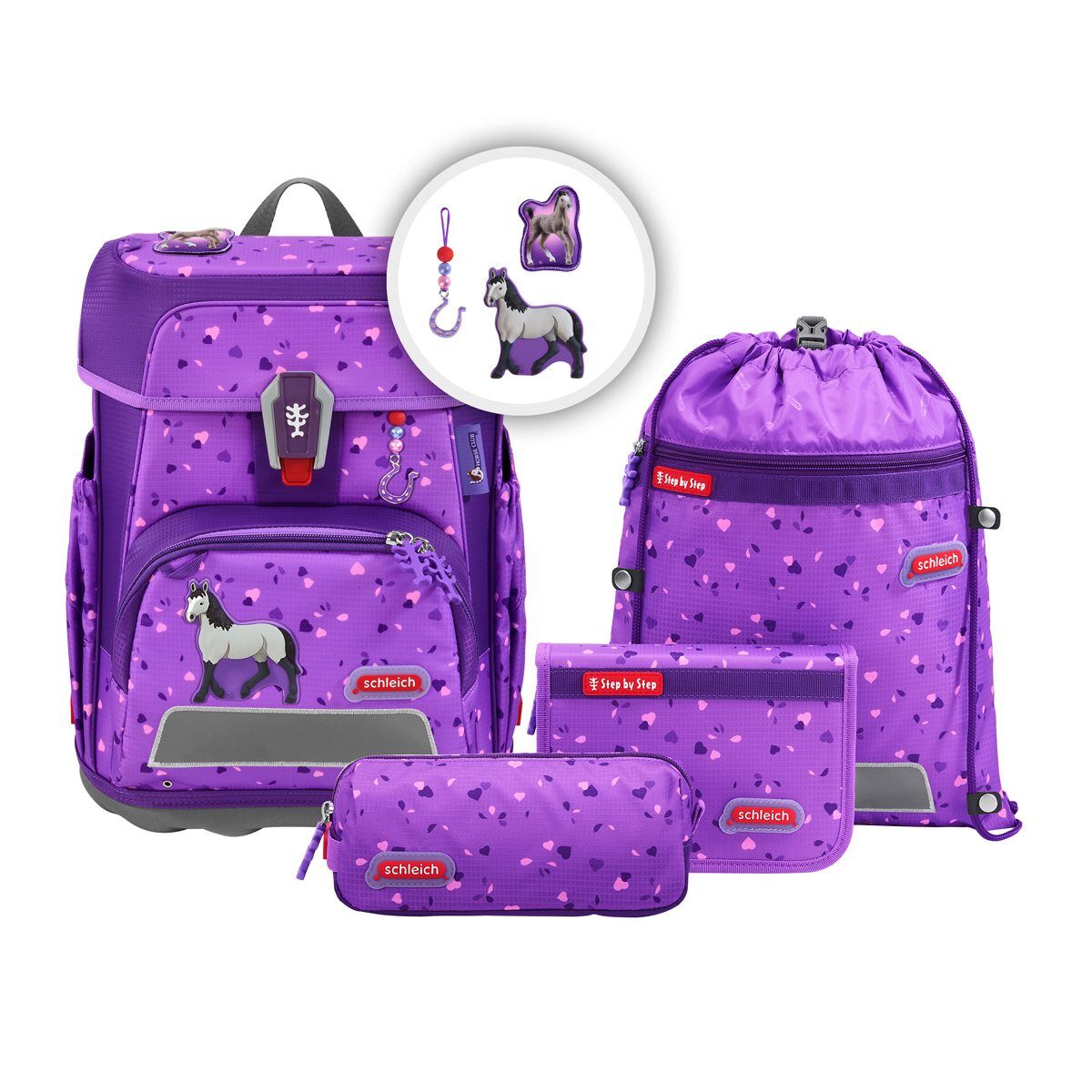 Step by Step CLOUD schleich® Schulranzen-Set, Horse Club, "Horse"