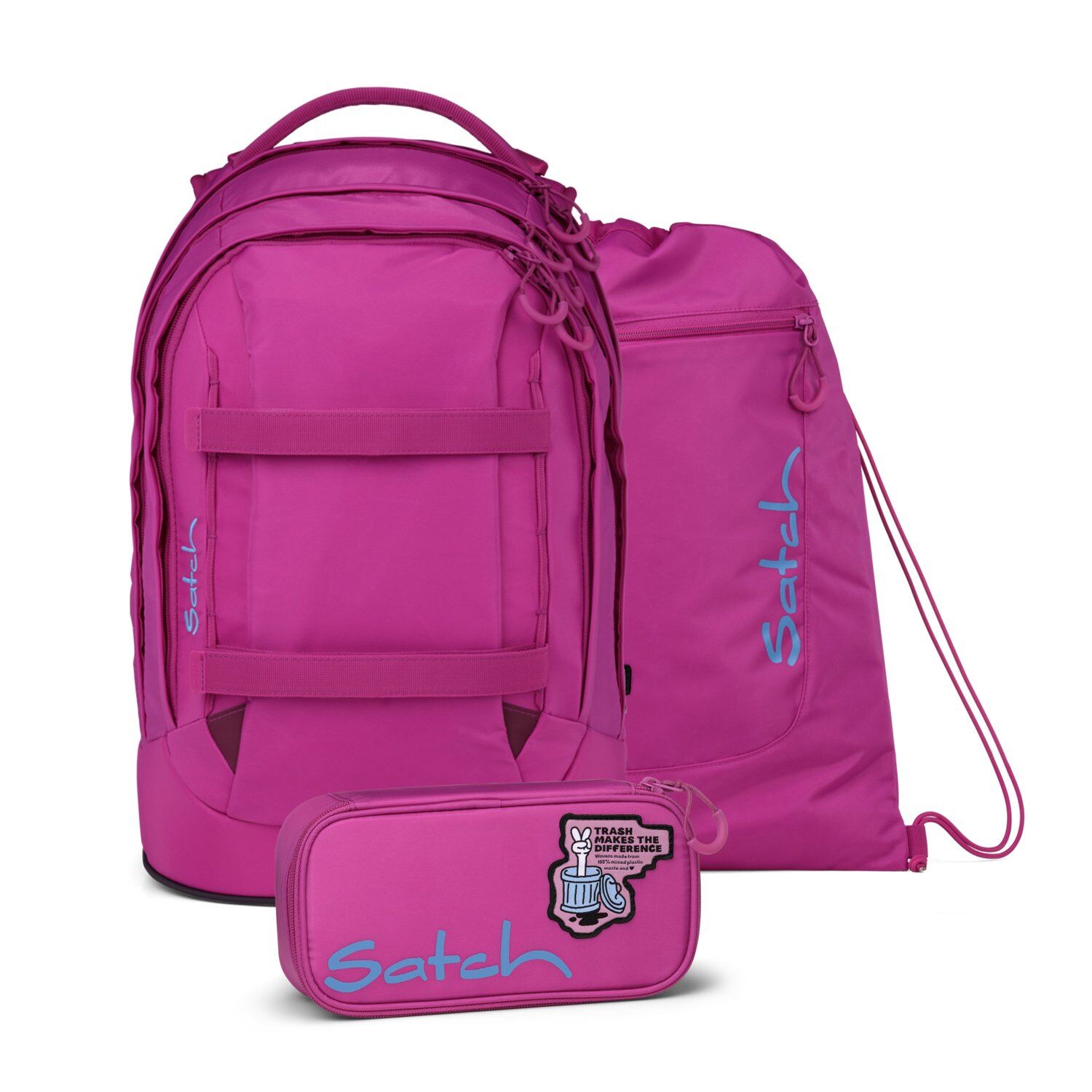 Satch pack Schulrucksack Set Fearless Pink