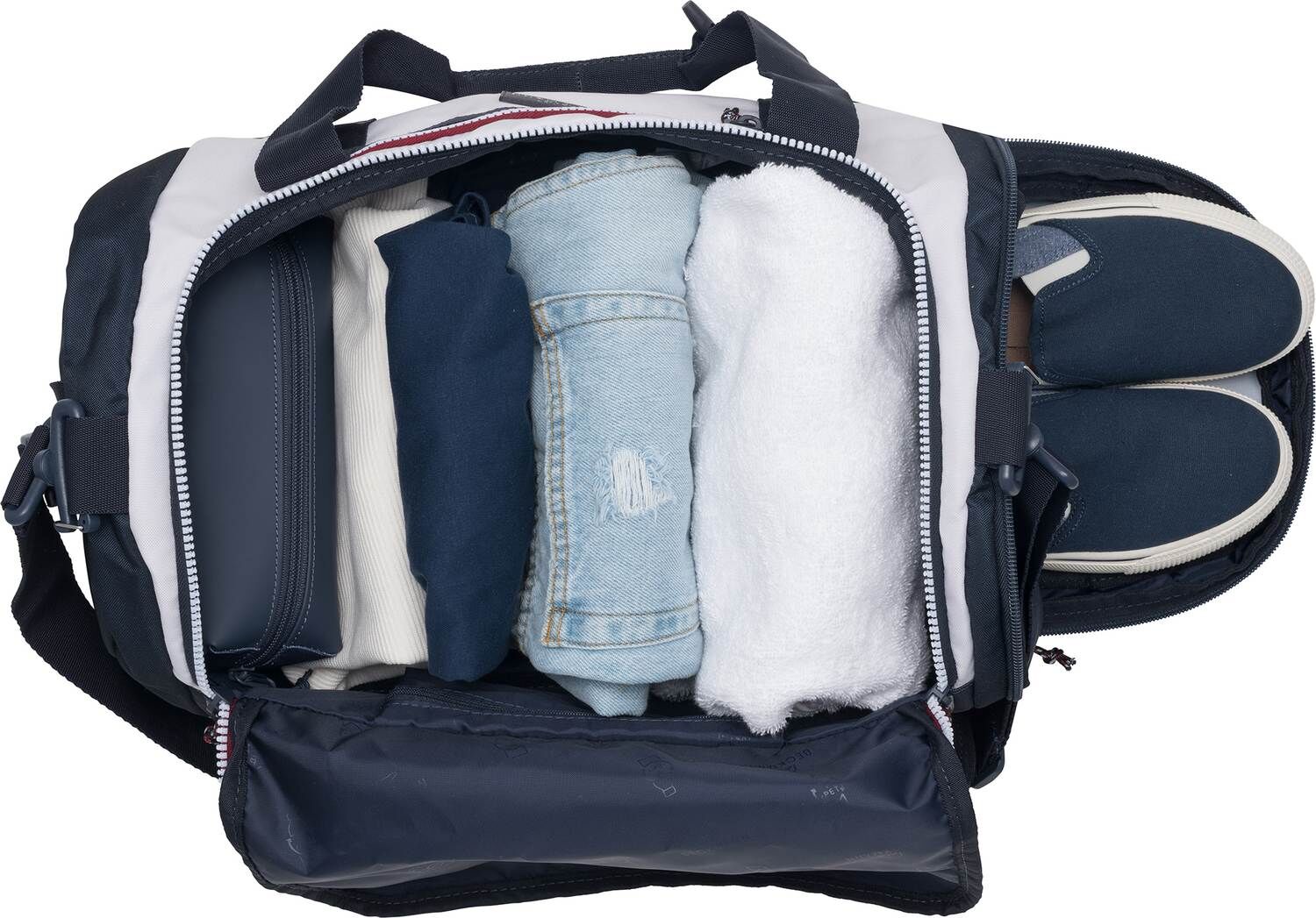 Beckmann Sporttasche Duffelbag Navy White