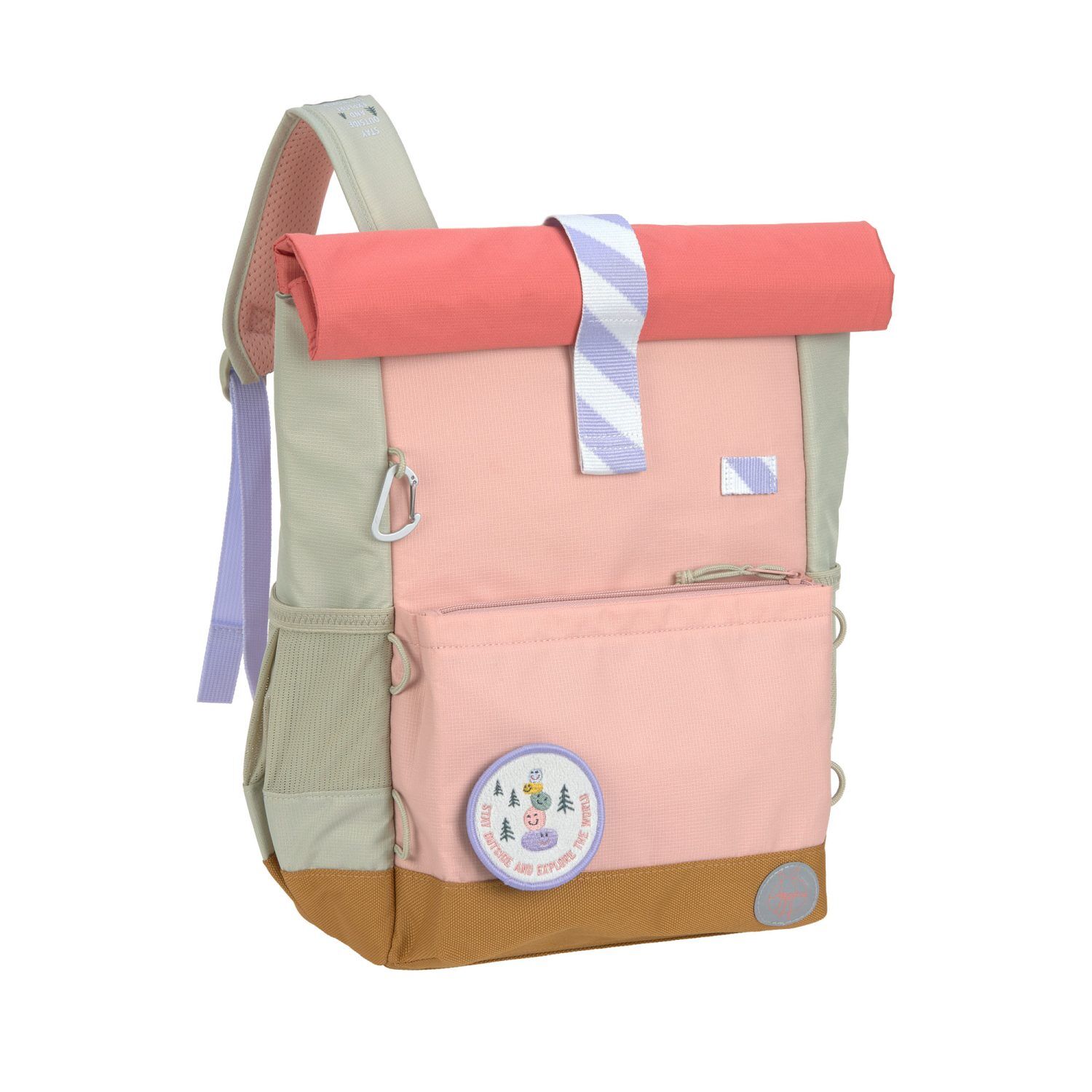 Lässig Kinderrucksack - Medium Rolltop Backpack Sunny Explorer Rosa Pink