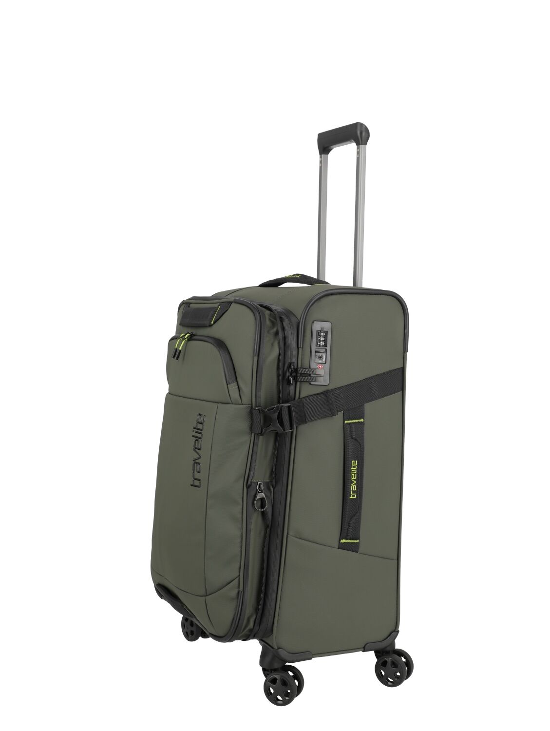 Travelite Koffer BRIIZE Trolley 4w M exp., Khaki