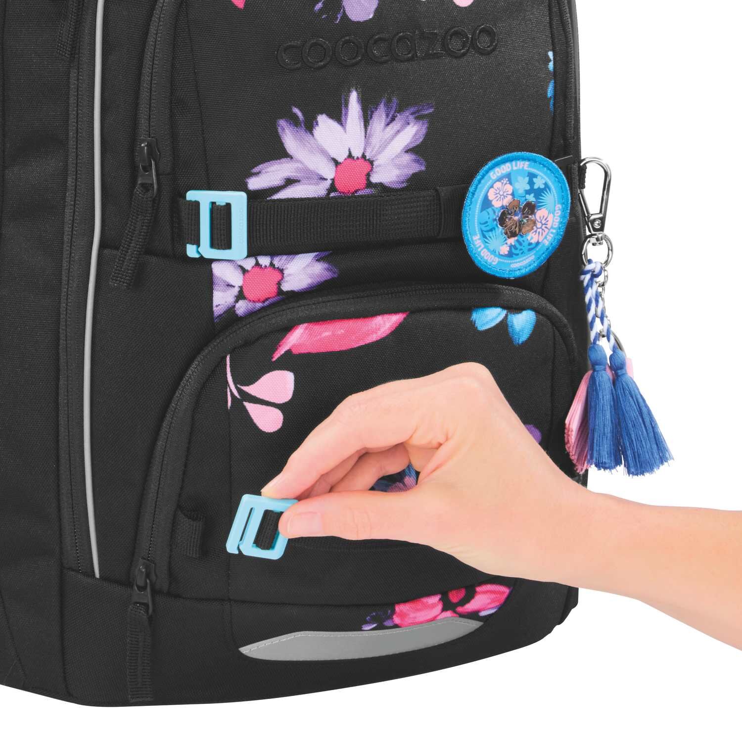coocazoo Schulrucksack PORTER, Floral Artnight