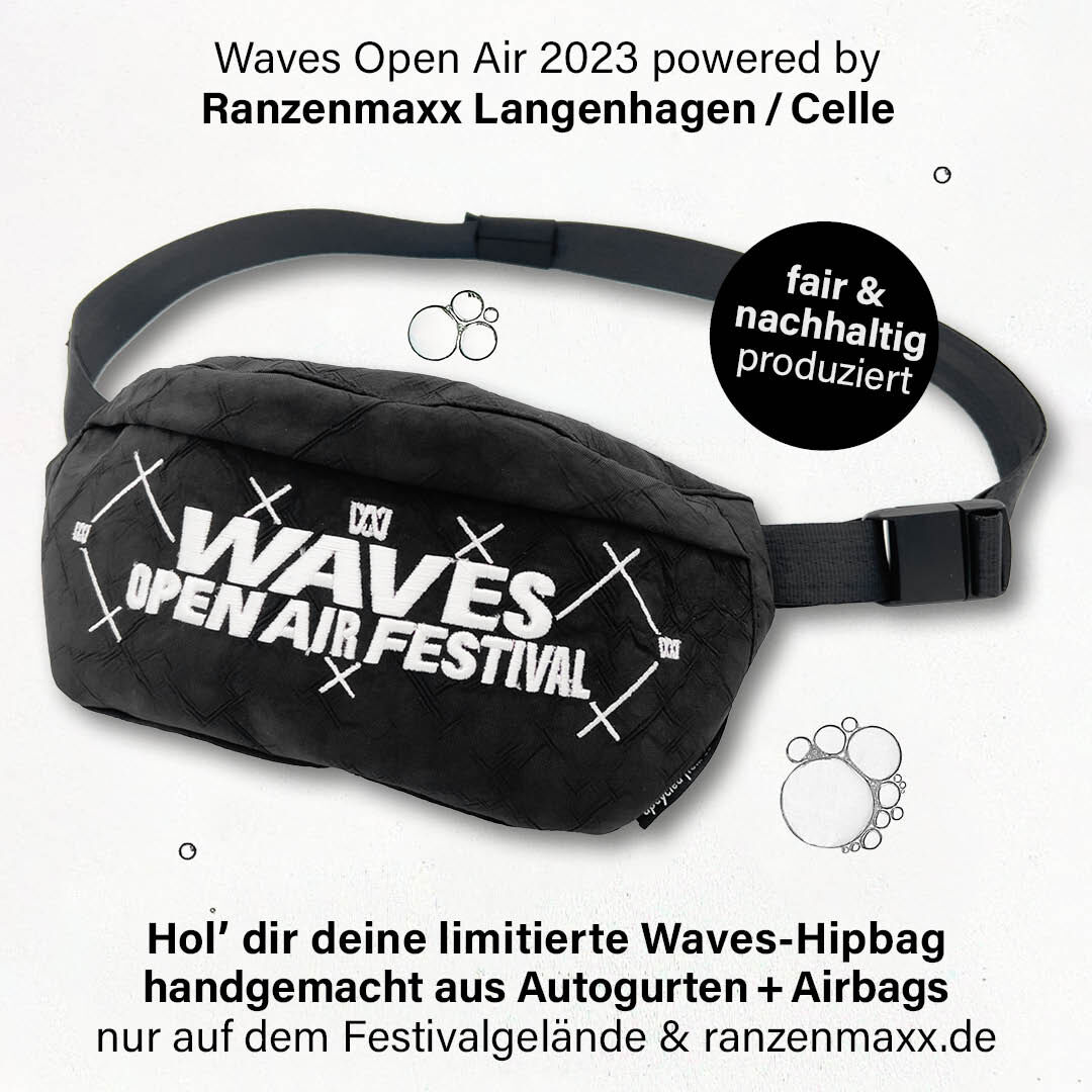 Waves x Ranzenmaxx Hip Bag Bauchtasche Limitierte Edition