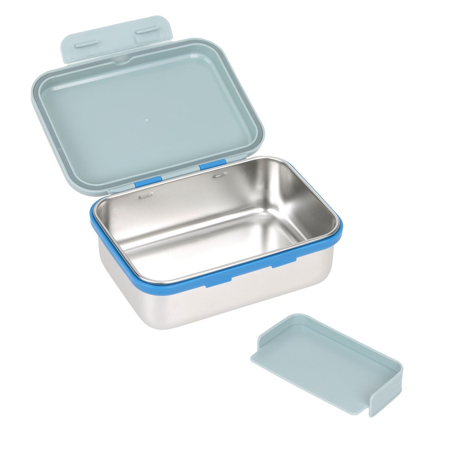 Lässig Brotdose Kinder - Edelstahl Lunchbox, Sunny Explorer Grün