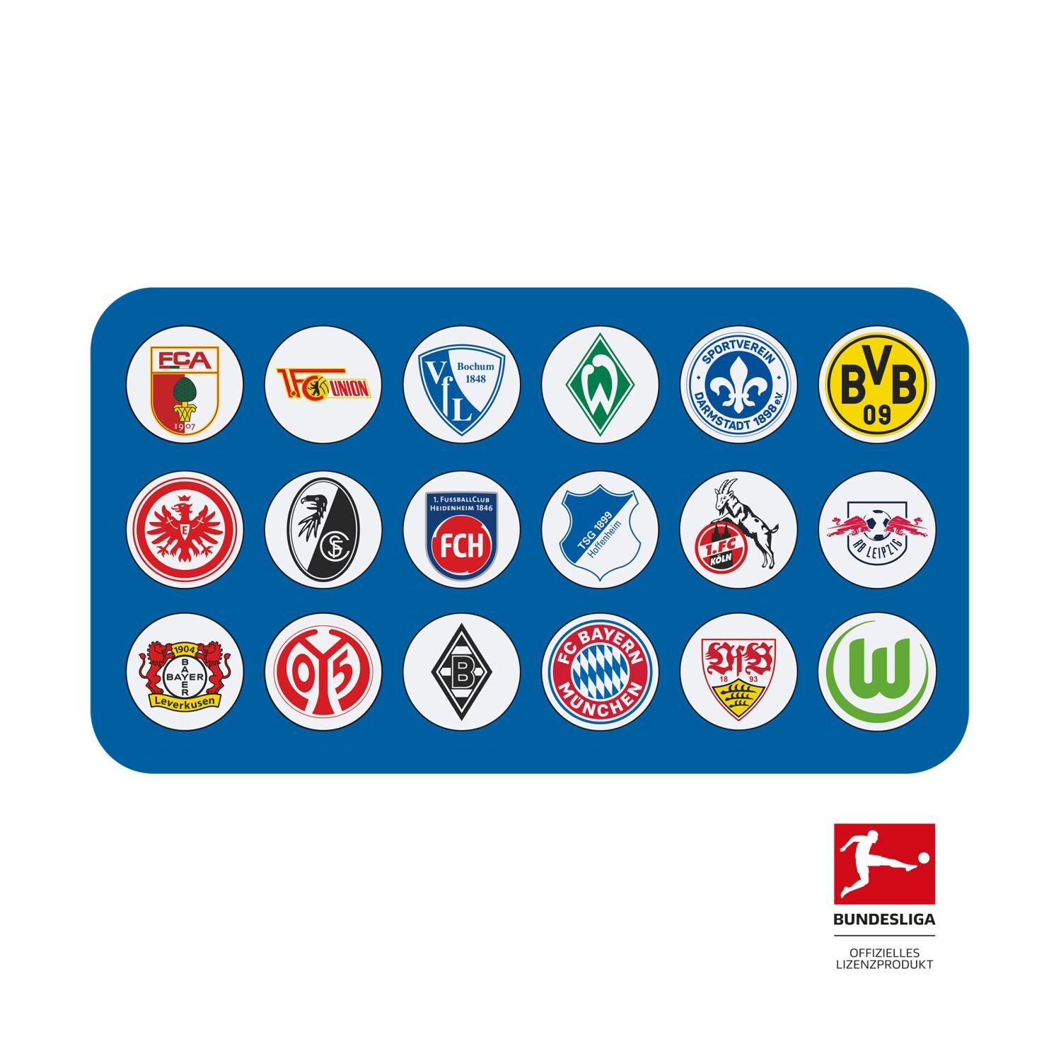 Scout Funny Snaps Move Bundesliga alle Clublogos, Set 18-teilig