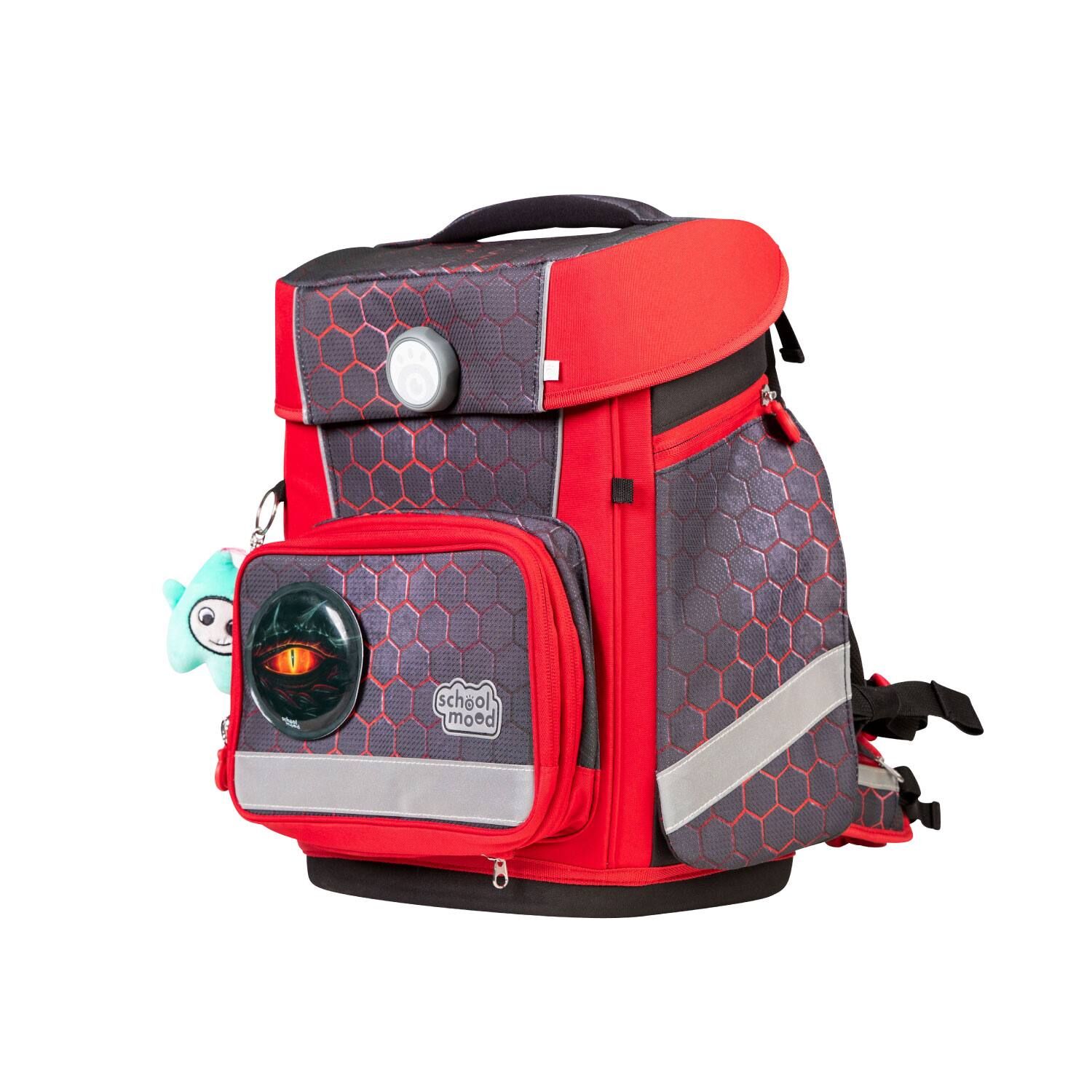 School Mood Champion Maxx Pro Mika (Drache), 7-tlg. Schulranzenset