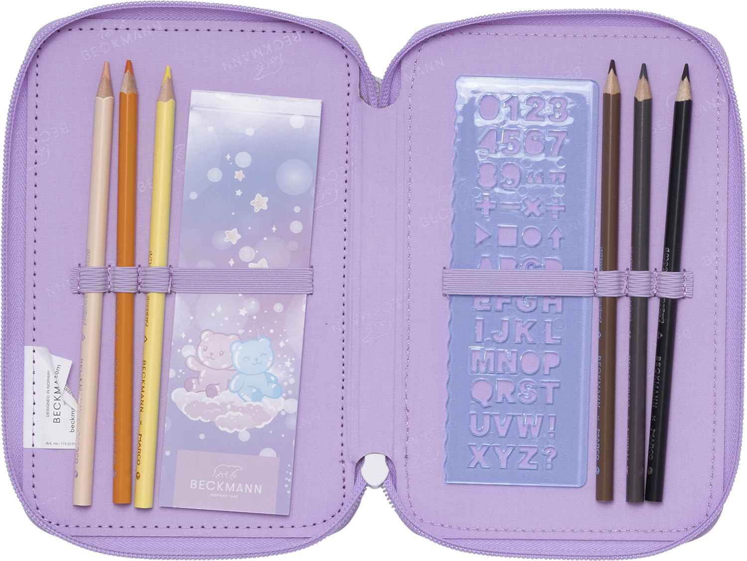 Beckmann 3-Fächrige Federmappe Candy