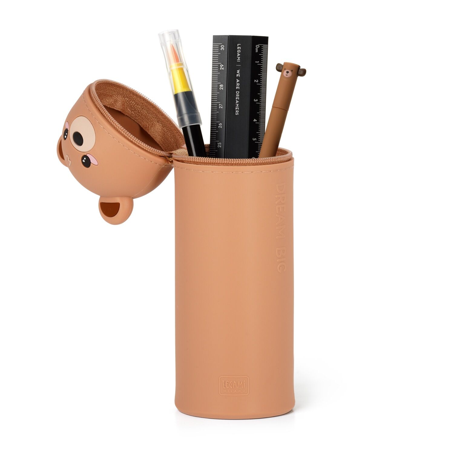 Legami 2-IN-1 Silikon Federmäppchen - KAWAII - TEDDY BEAR