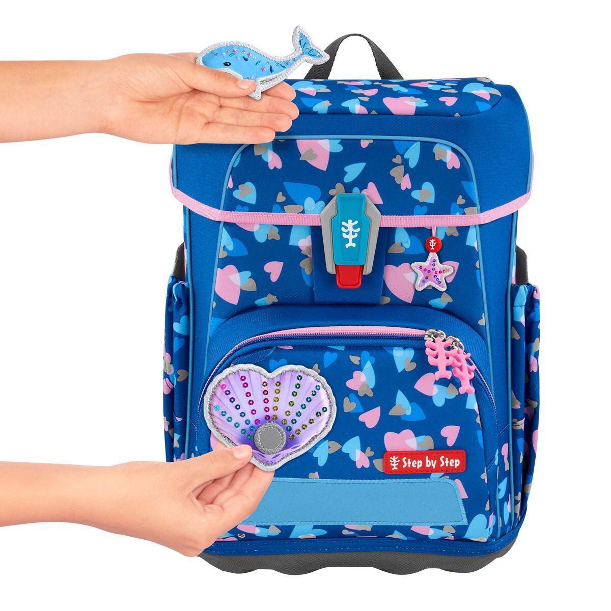 Step by Step CLOUD REFLECT Schulranzen-Set "Seashell Pearl", 5-teilig