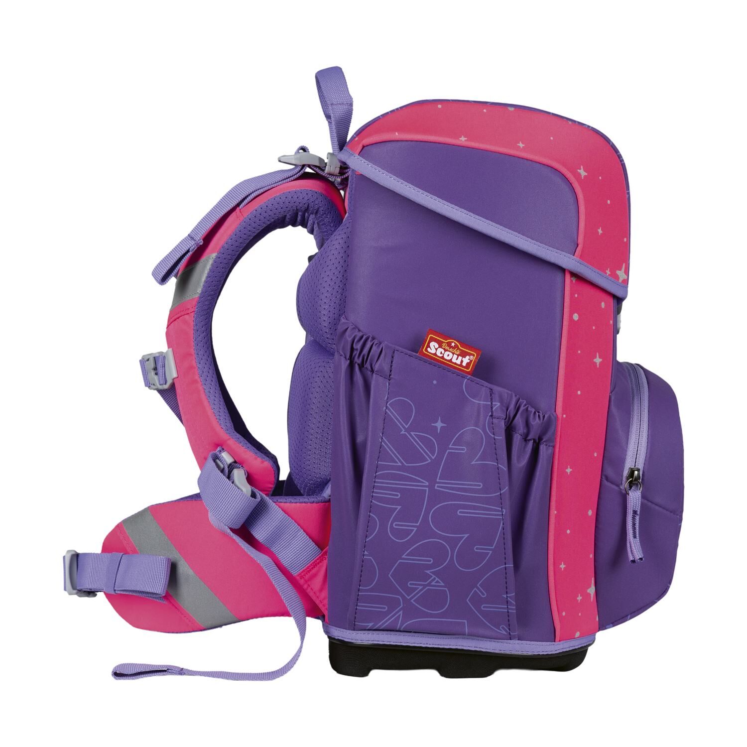Scout Neo Schulranzen-Set 4 teilig Superflash Extreme Heartbeat