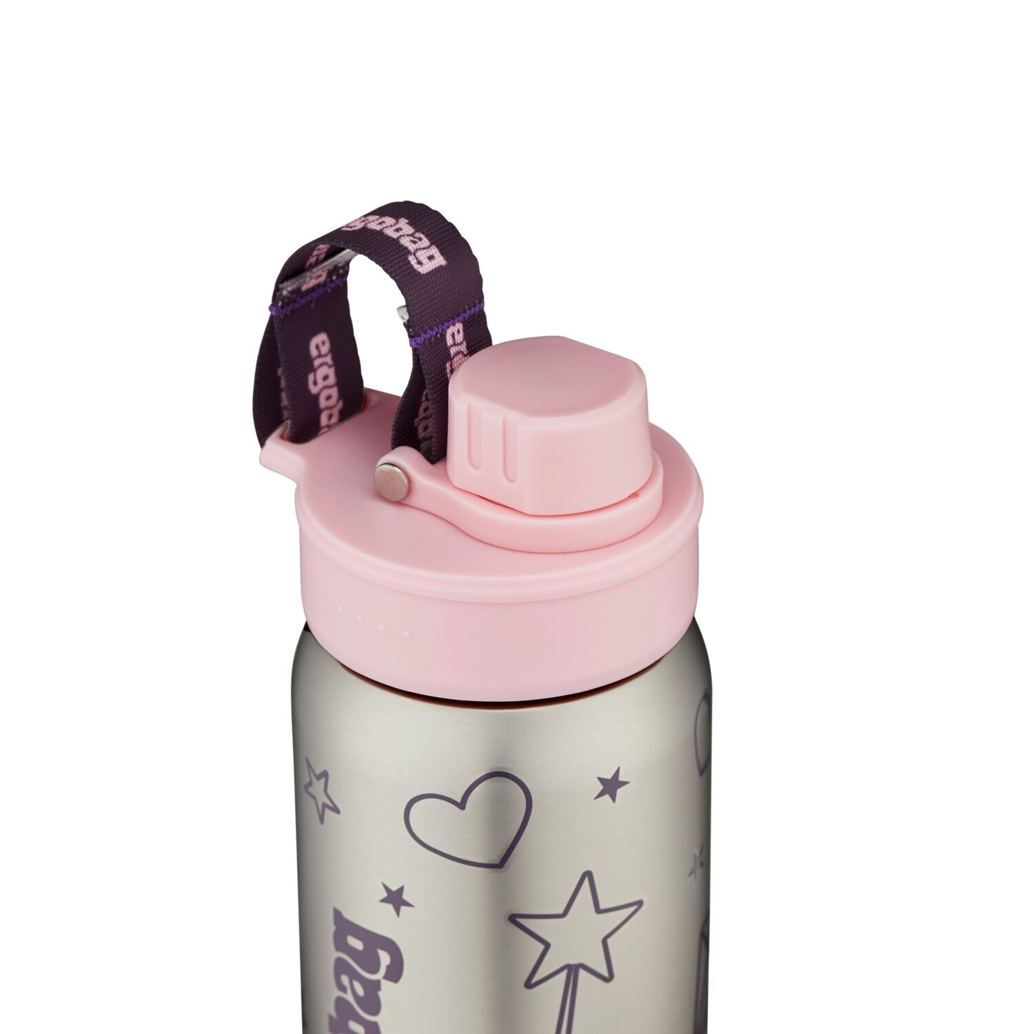 ergobag Edelstahl Trinkflasche Rosa