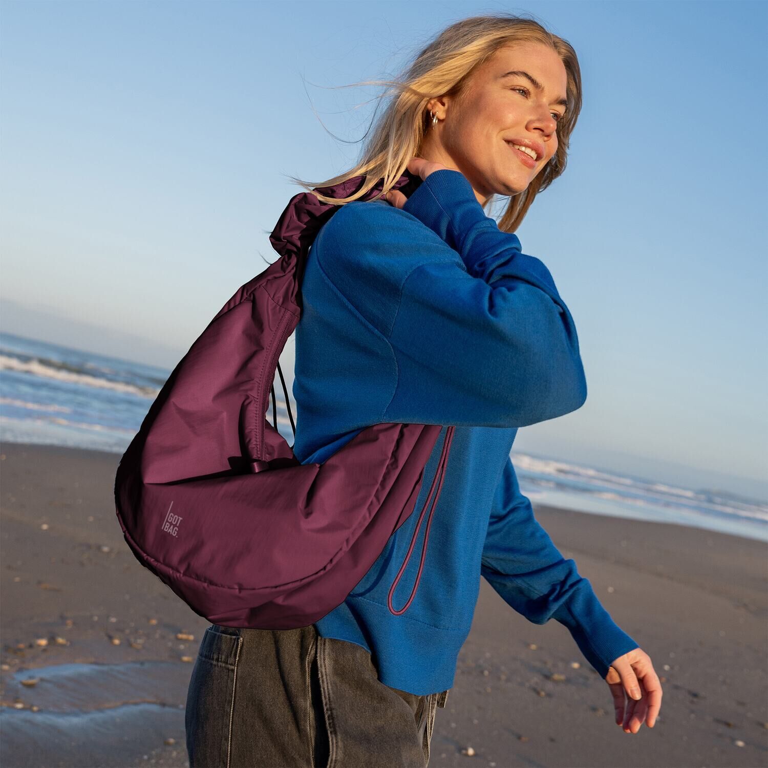 GOT BAG Umhängetasche MOON BAG RUFFLE MONOCHROME kraken