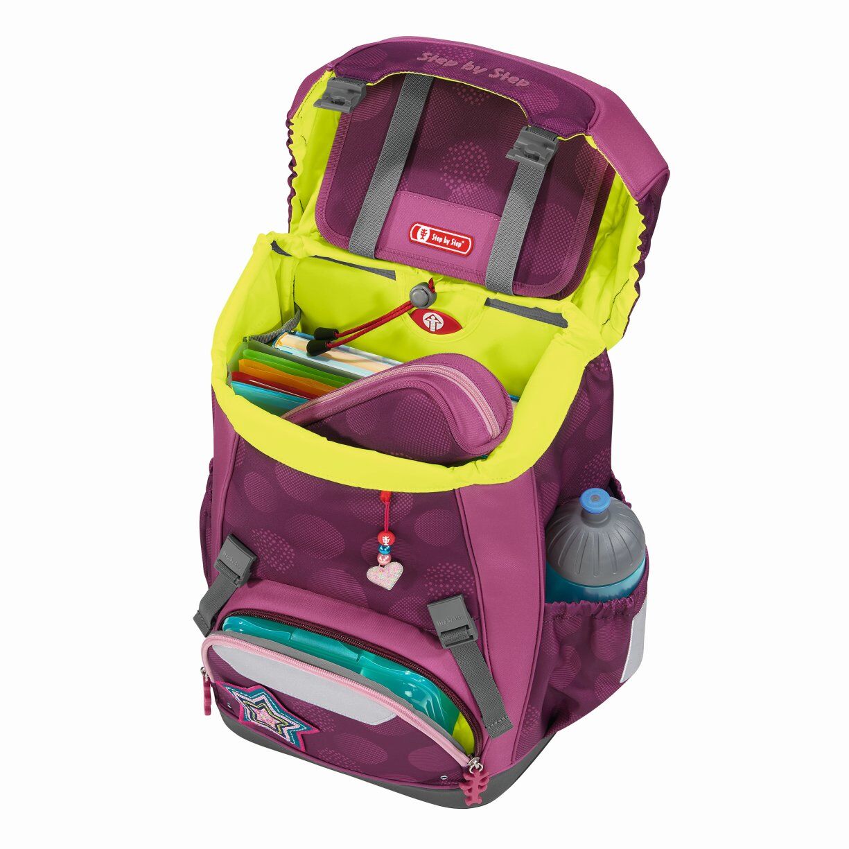 Step by Step GIANT Schulrucksack-Set "Glamour Star Astra", 5-teilig