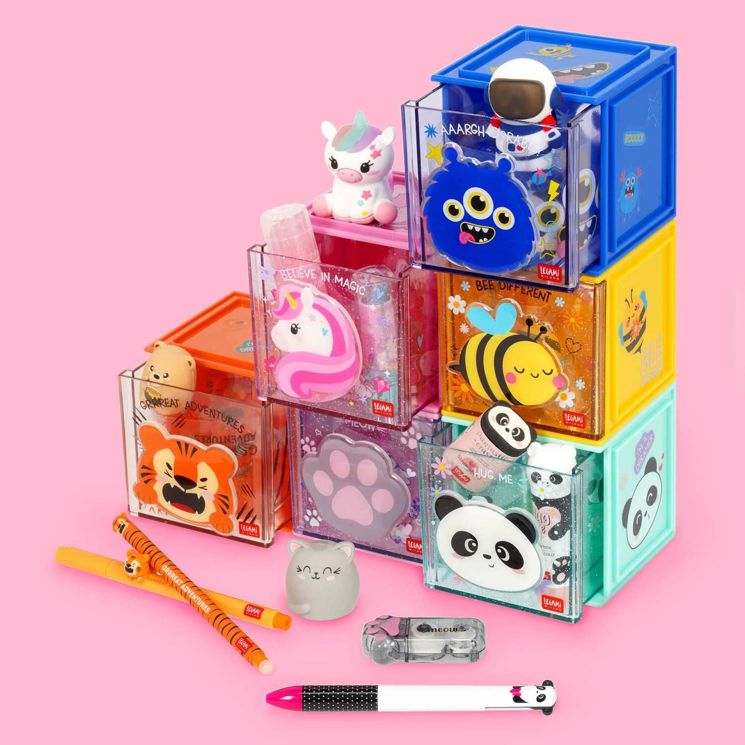 Legami Schreibtisch Organizer - CUTIE CUBE - BEE