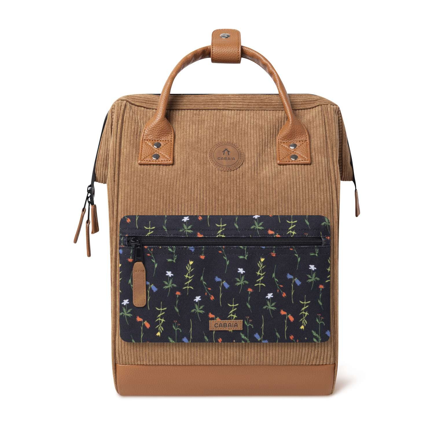 CABAIA Adventurer DUBAI Velvet Recyled Rucksack Medium Brown