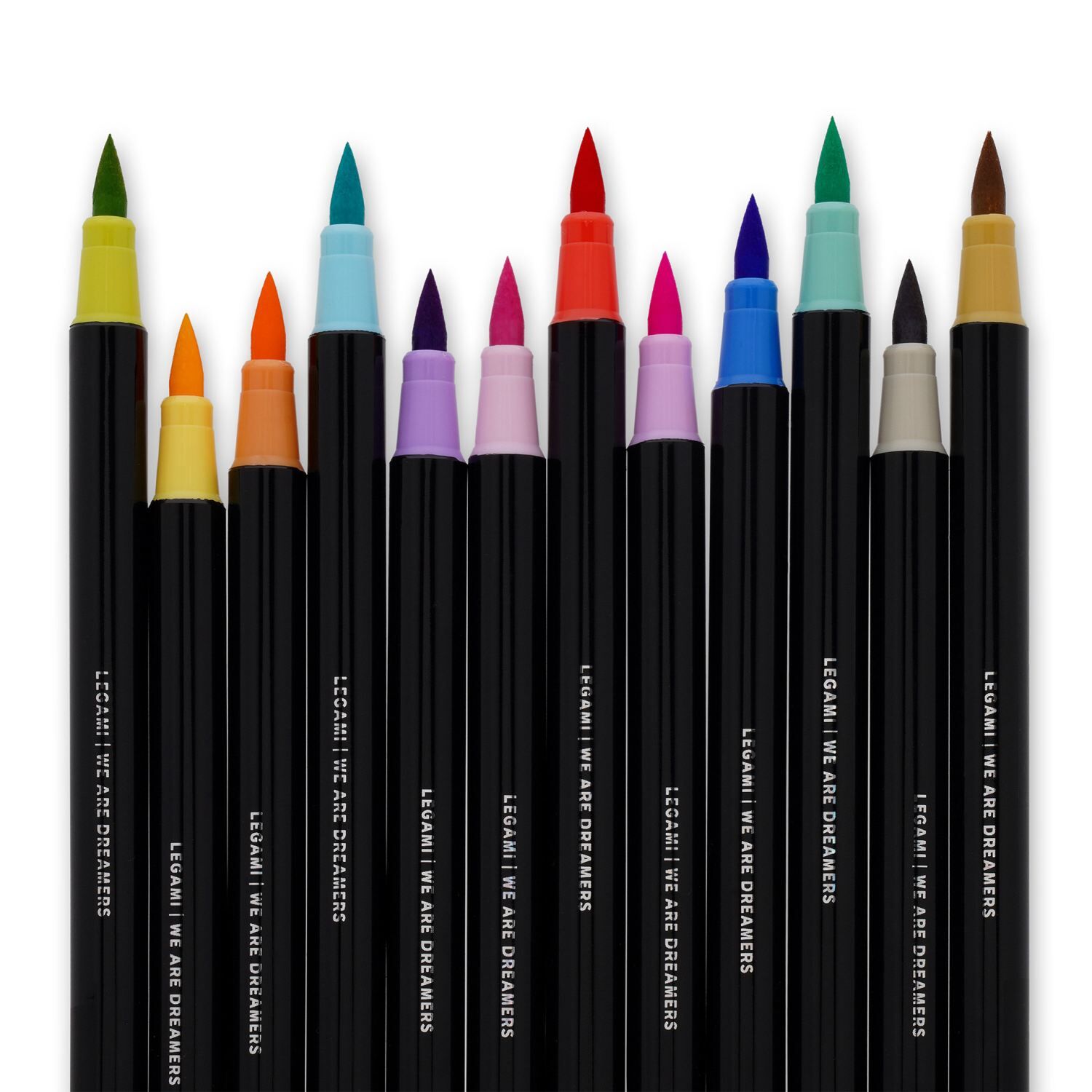 Legami Pinselstifte 12er Set - BRUSH MARKERS - PASTEL COLOURS