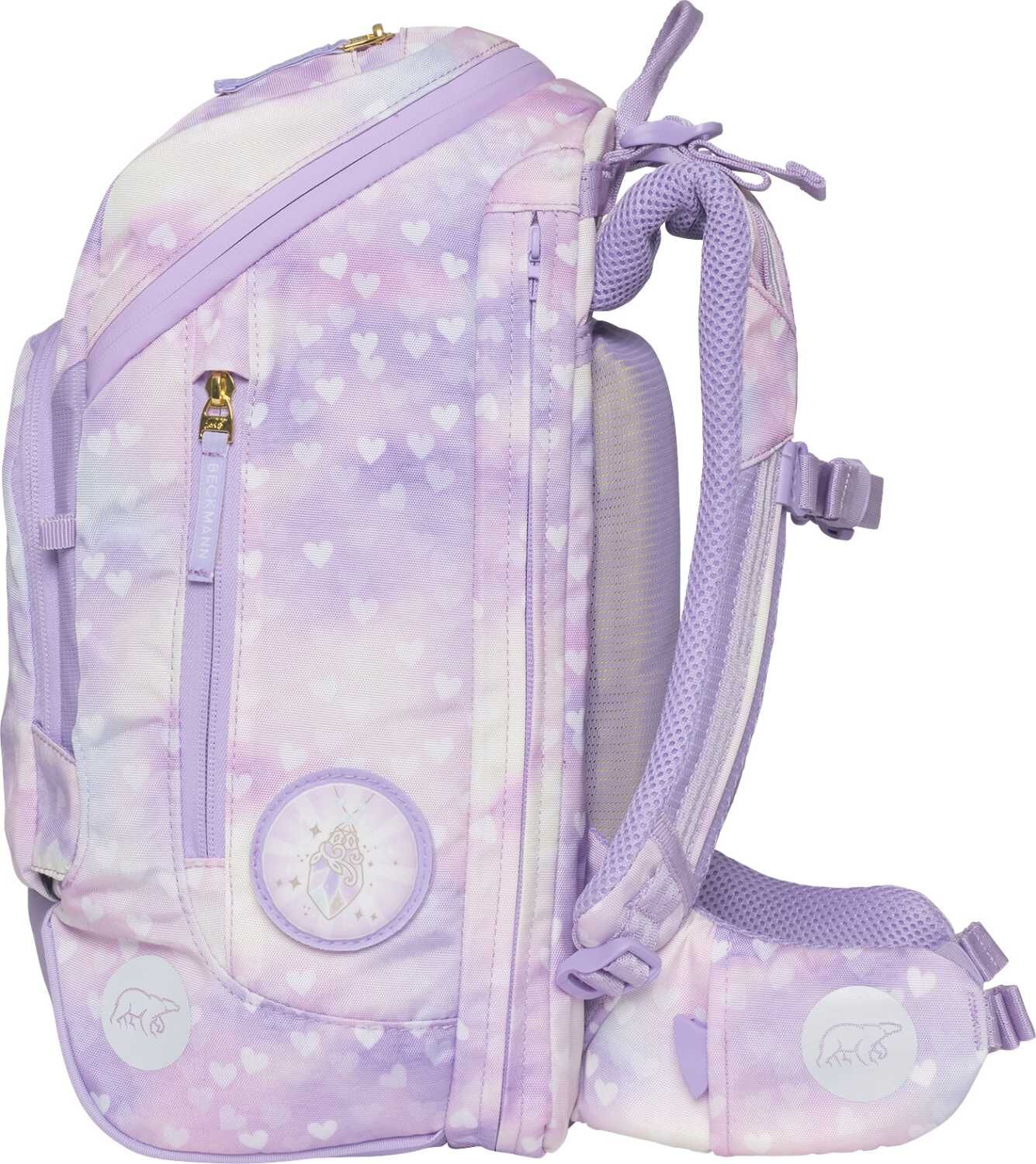 Beckmann Schulranzenset Active Air FLX - 6-Tlg. Set Unicorn Princess Purple