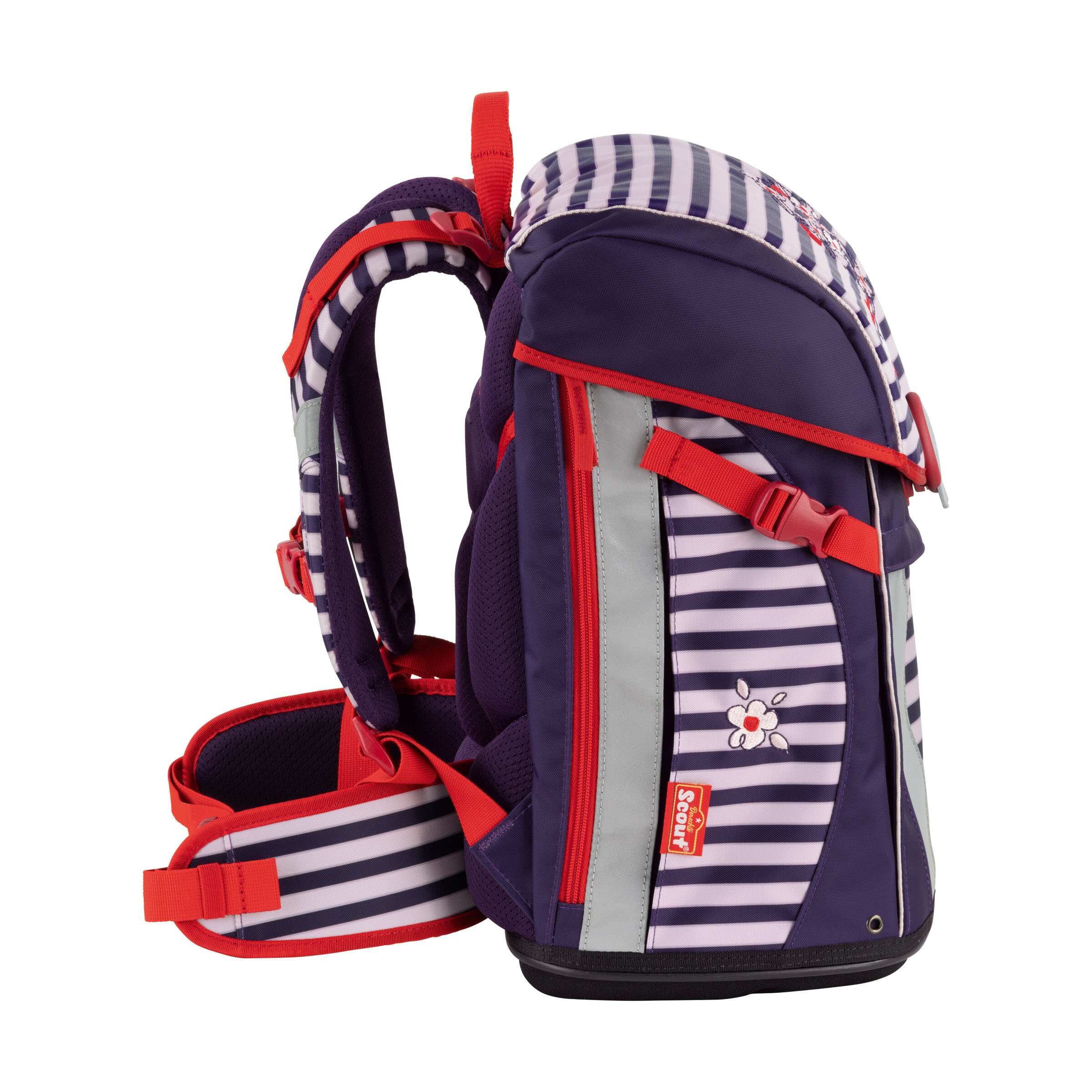 Scout Sunny Schulranzen-Set 4tlg Happy Stripes