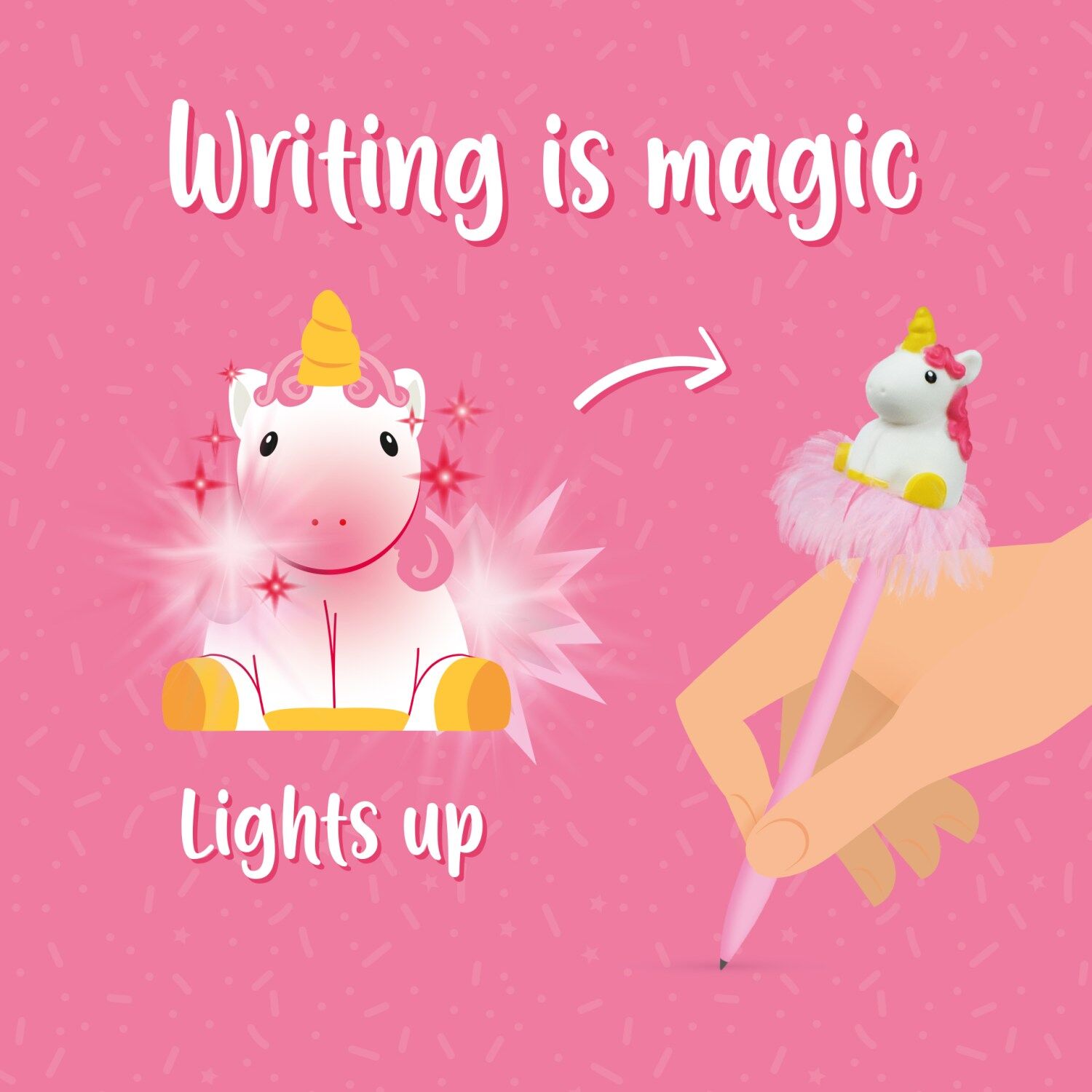 Legami Leuchtender Kugelschreiber - Writing is Magic - Unicorn