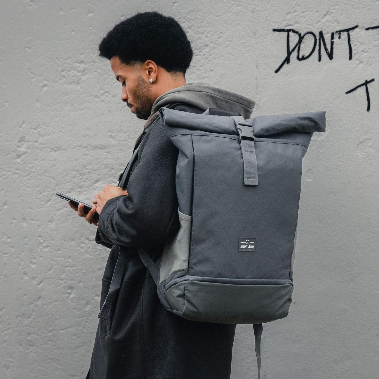 Johnny Urban Rolltop Rucksack Allen XL Dark Grey