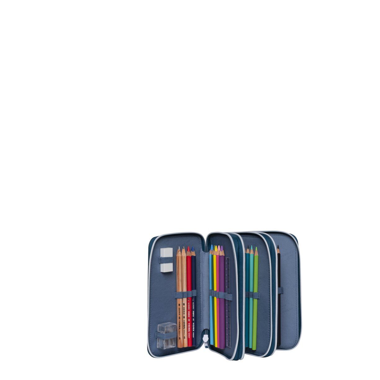 Beckmann 3-Fächrige Federmappe Patch