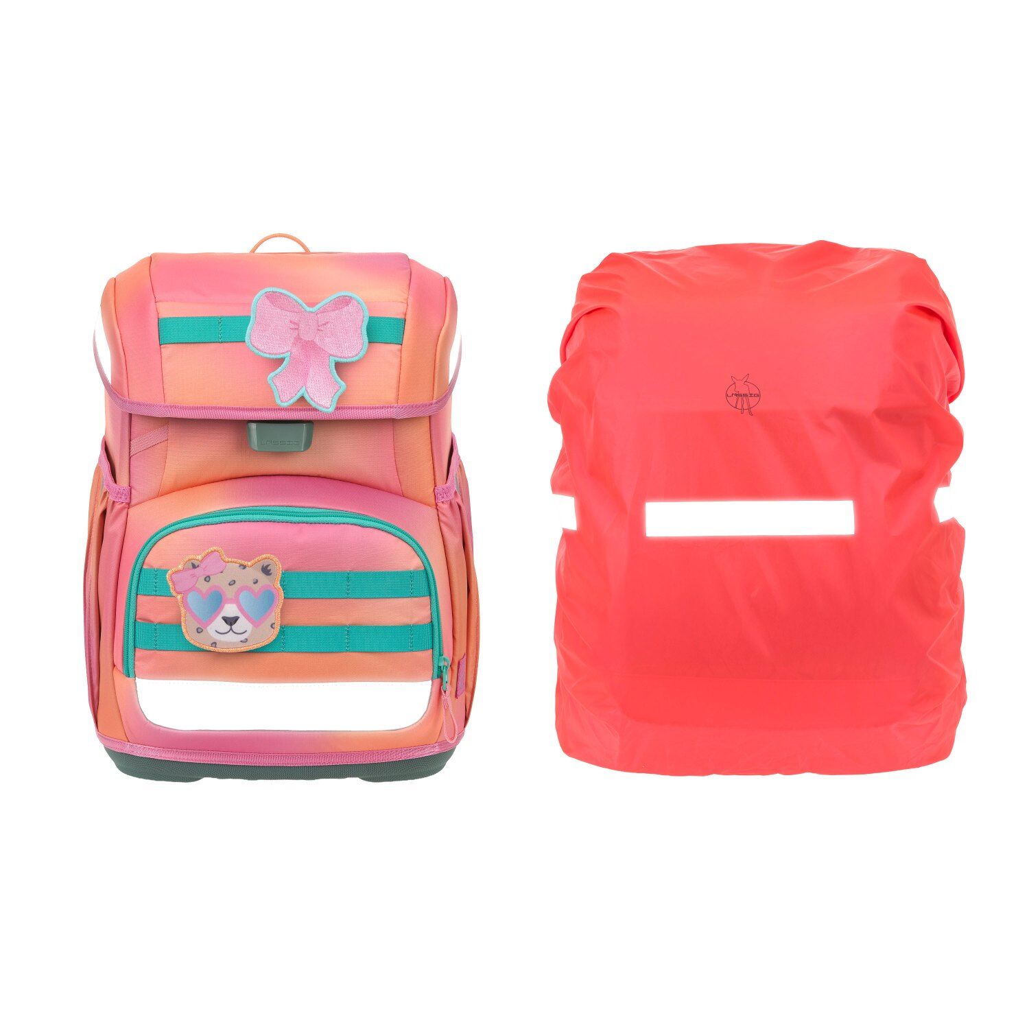 Lässig Schulranzen-Set Light, Unique Sunset pink
