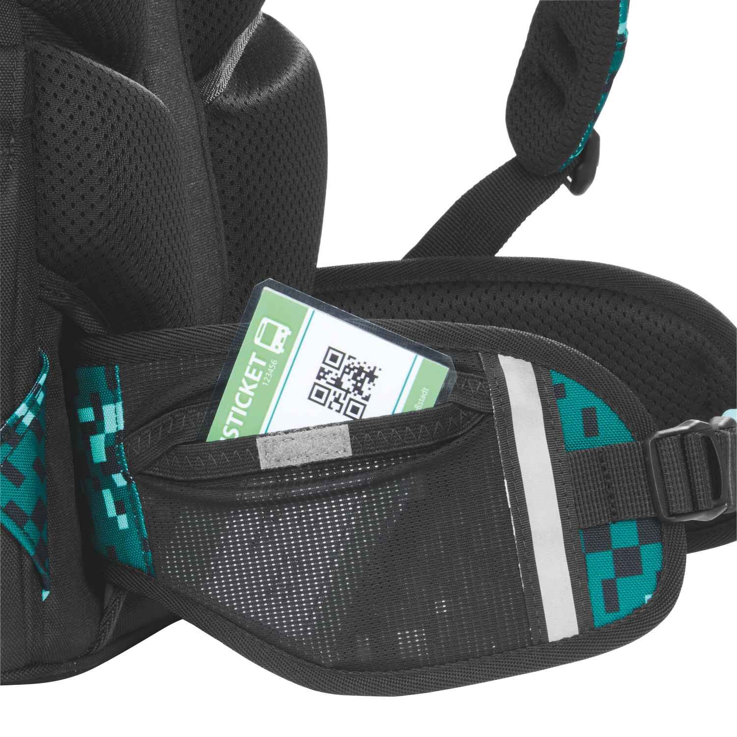 coocazoo Schulrucksack PORTER, Pixel Blox