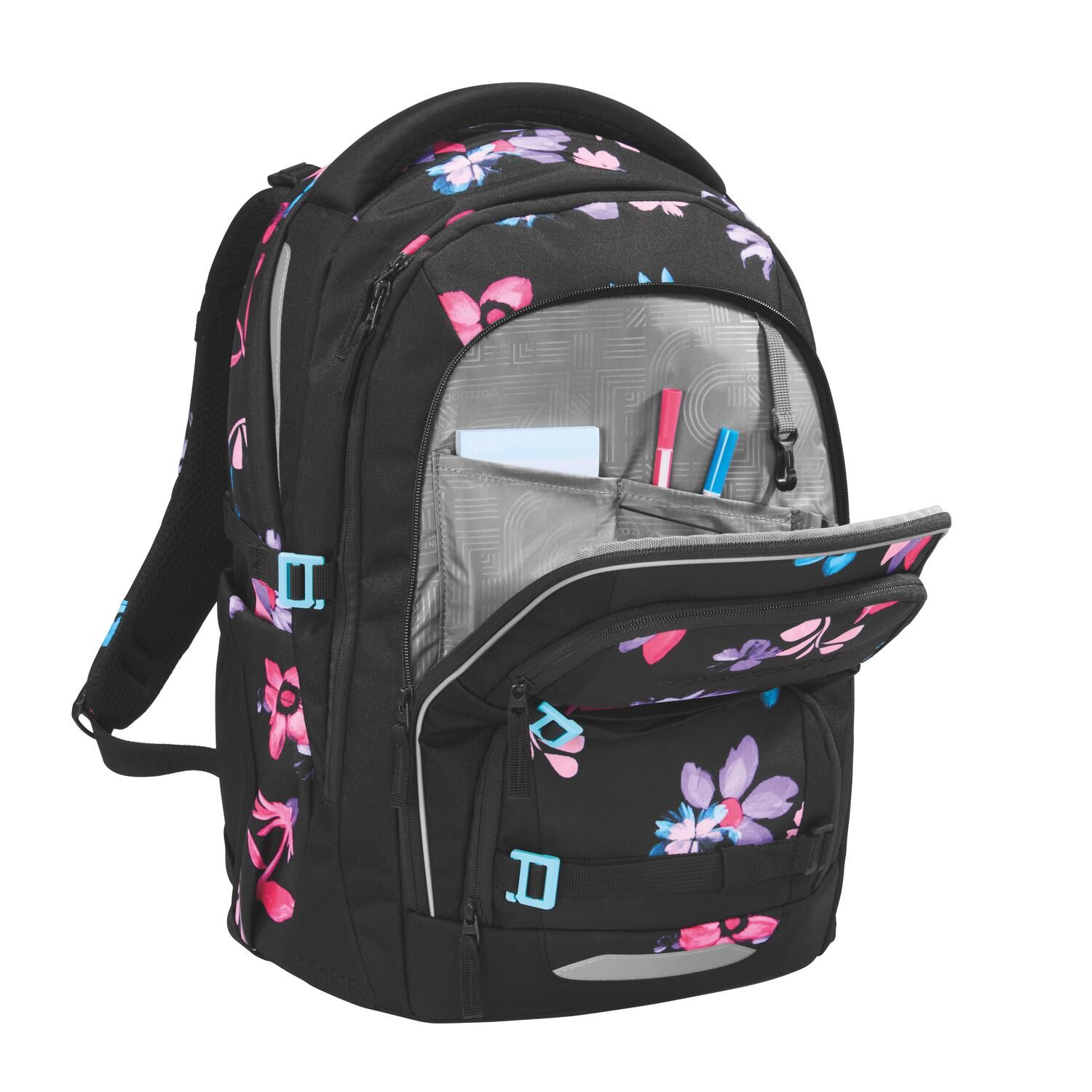 coocazoo Schulrucksack PORTER, Floral Artnight