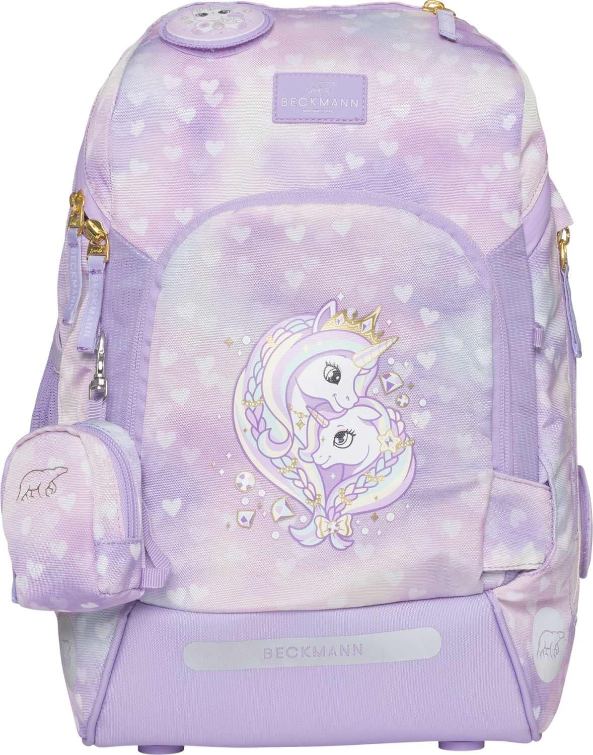 Beckmann Schulranzenset Active Air FLX - 6-Tlg. Set Unicorn Princess Purple