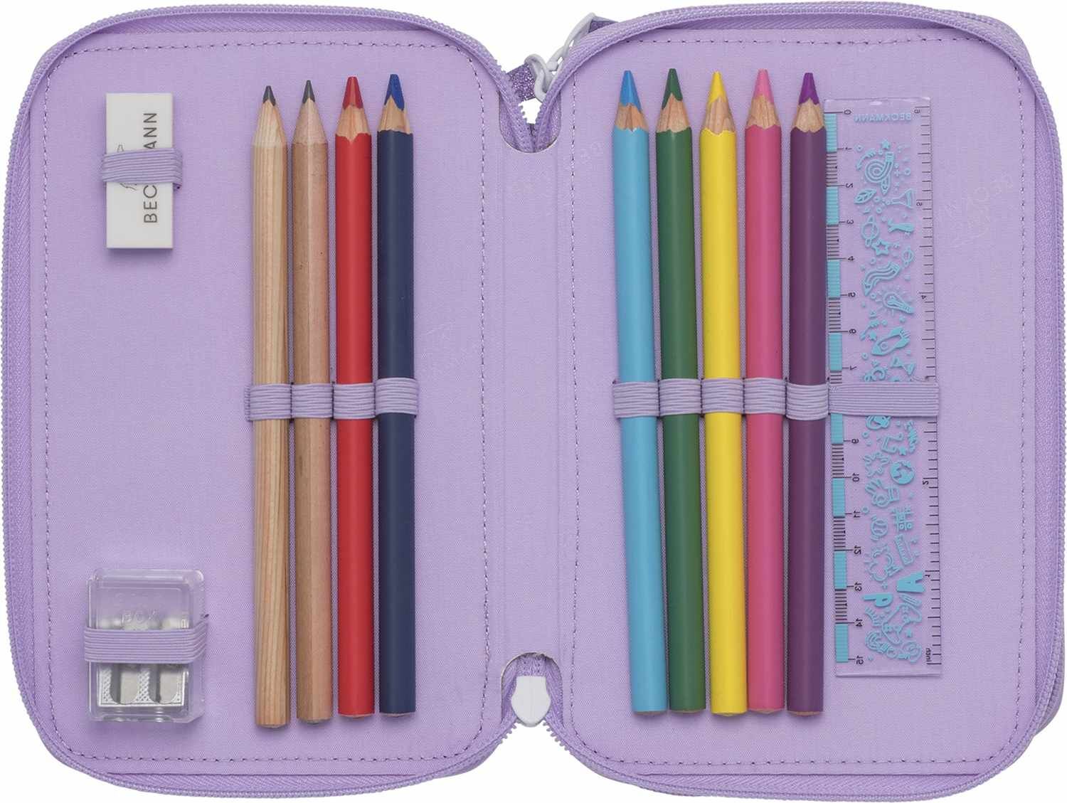 Beckmann 3-Fächrige Federmappe Candy