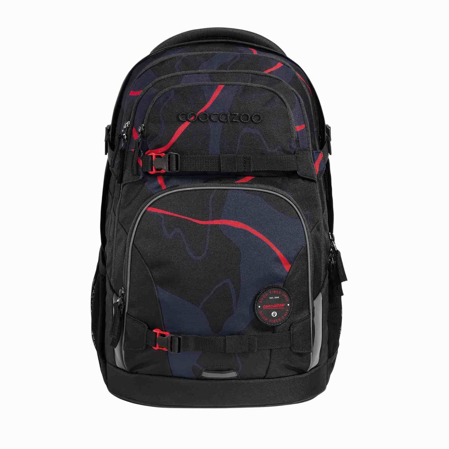 coocazoo Schulrucksack PORTER, Lava Lines