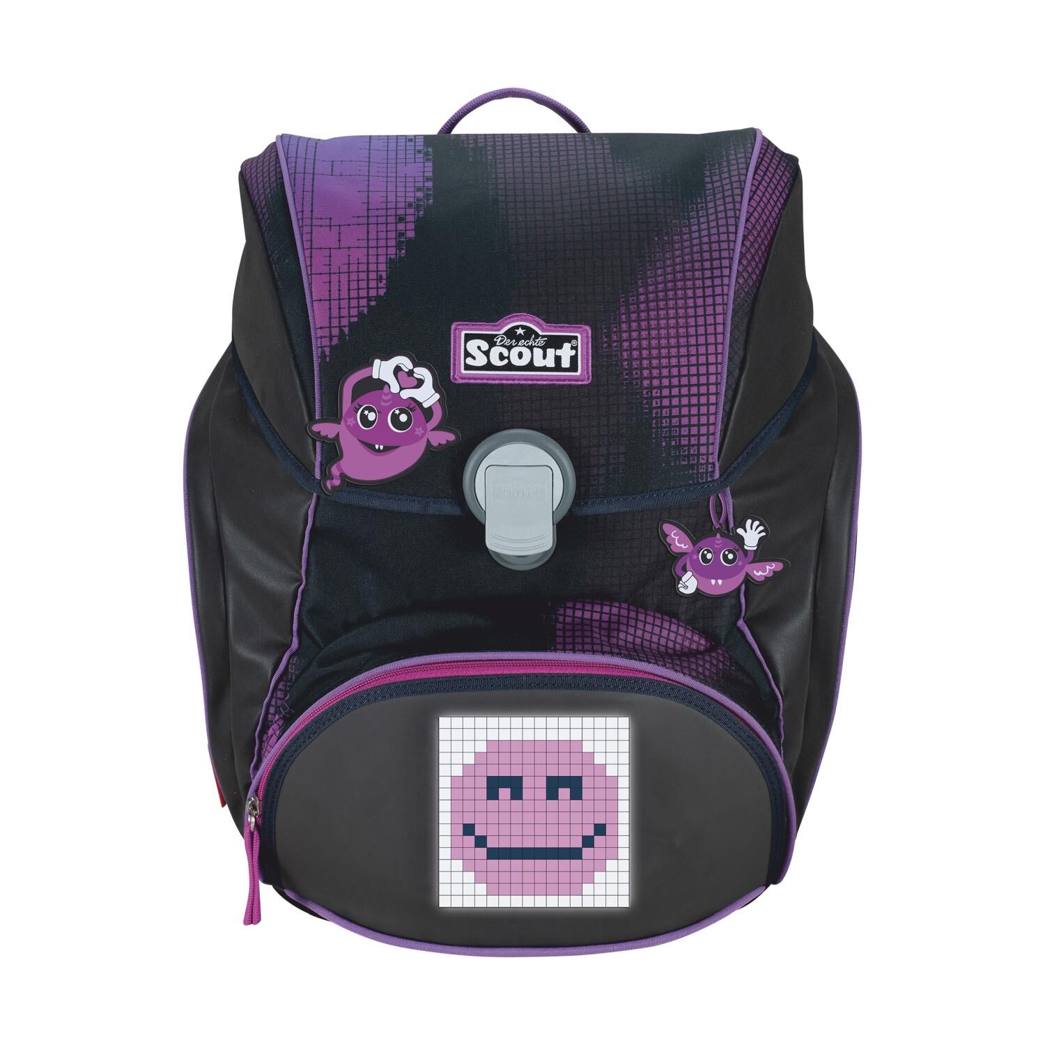 Scout Alpha Schulranzen-Set 4 teilig Set Movie Star Pink Pixel