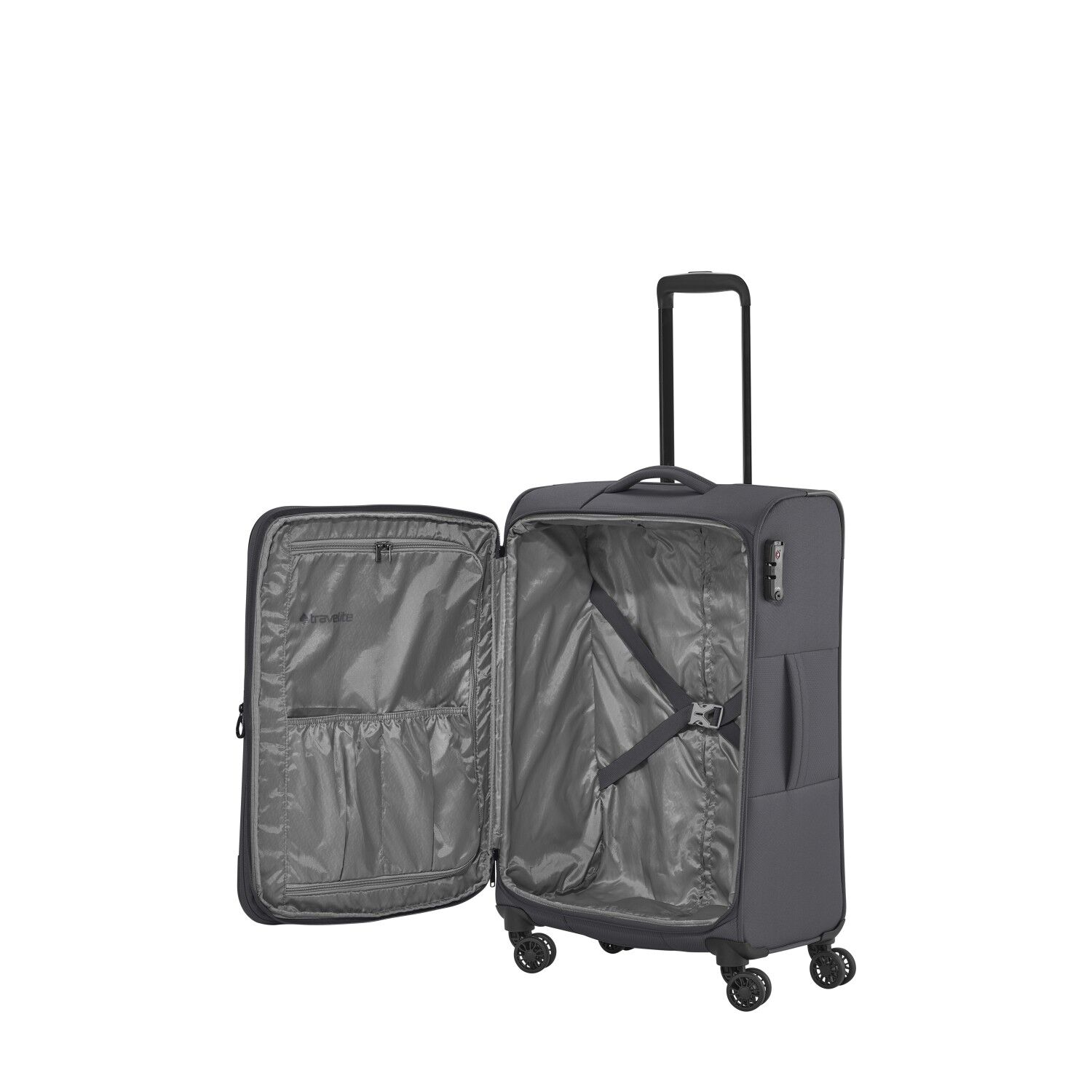 Travelite Koffer CROATIA 4w Trolley M, Anthrazit