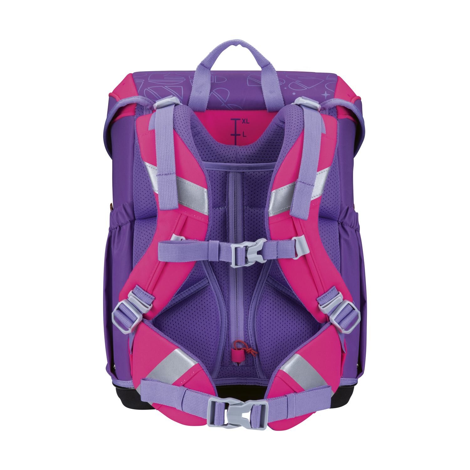 Scout Neo Schulranzen-Set 4 teilig Superflash Extreme Heartbeat