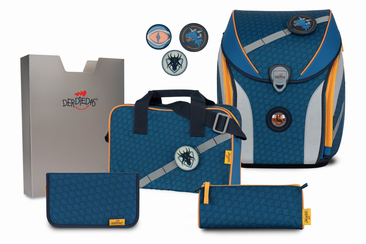 DerDieDas Ergoflex MAX Schulranzen-Set dragon eye