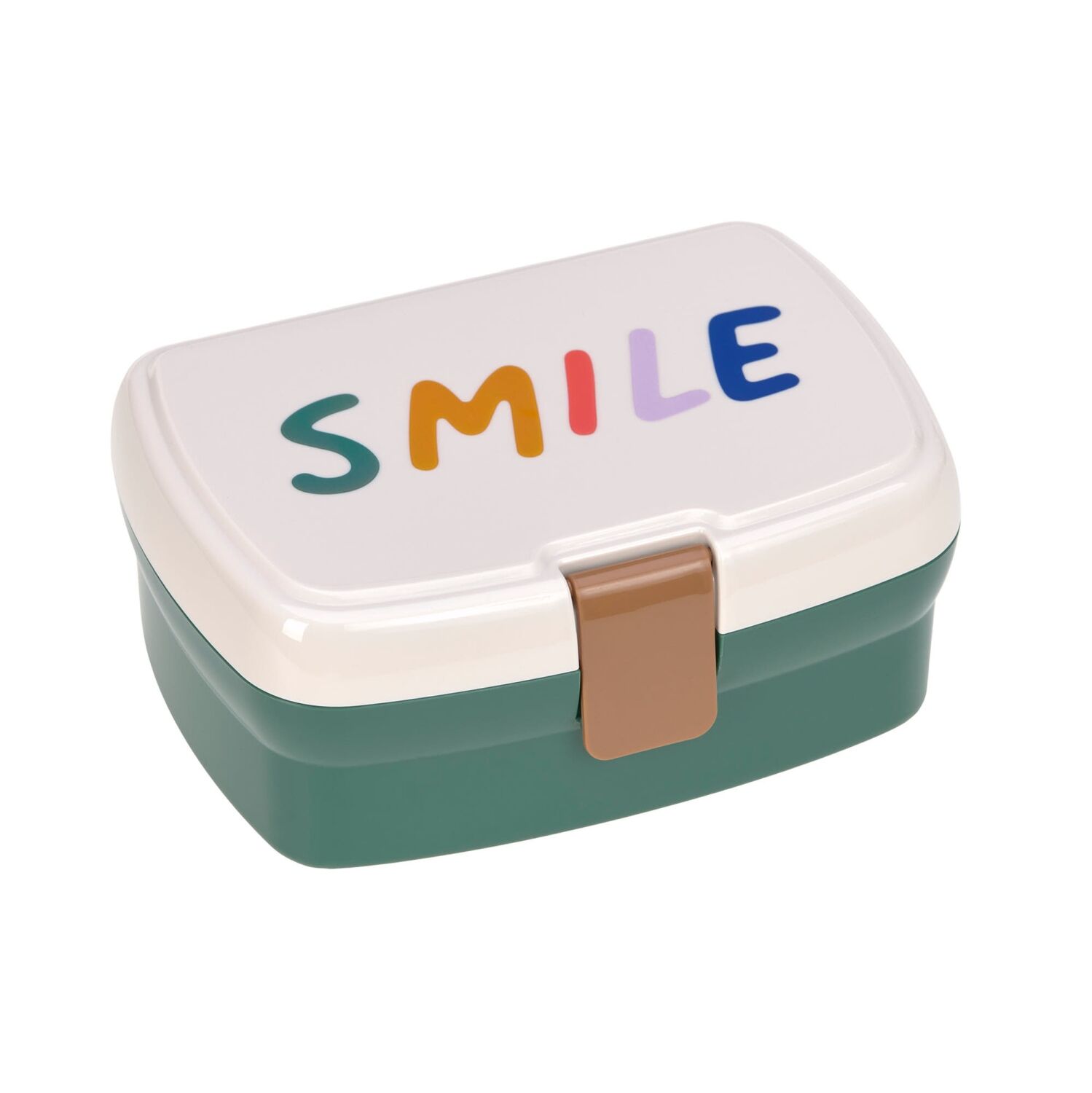 Lässig Brotdose & Trinkflasche Set - Lunch Set, Little Gang Smile milky/ocean green