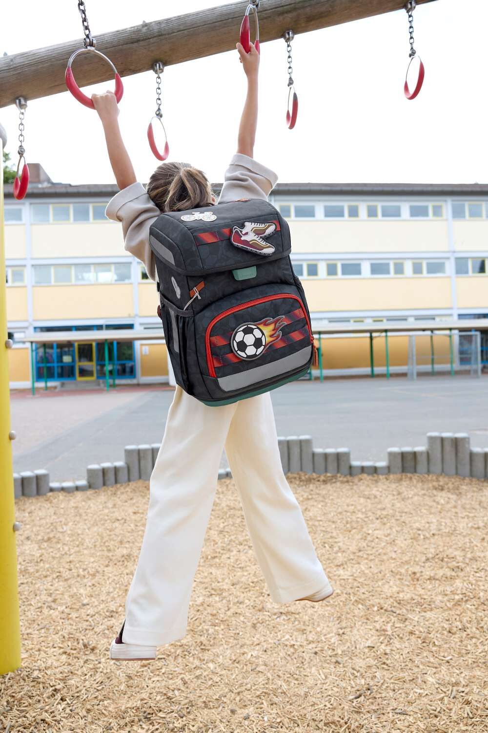 Lässig Schulranzen-Set Light, Unique Football deep blue