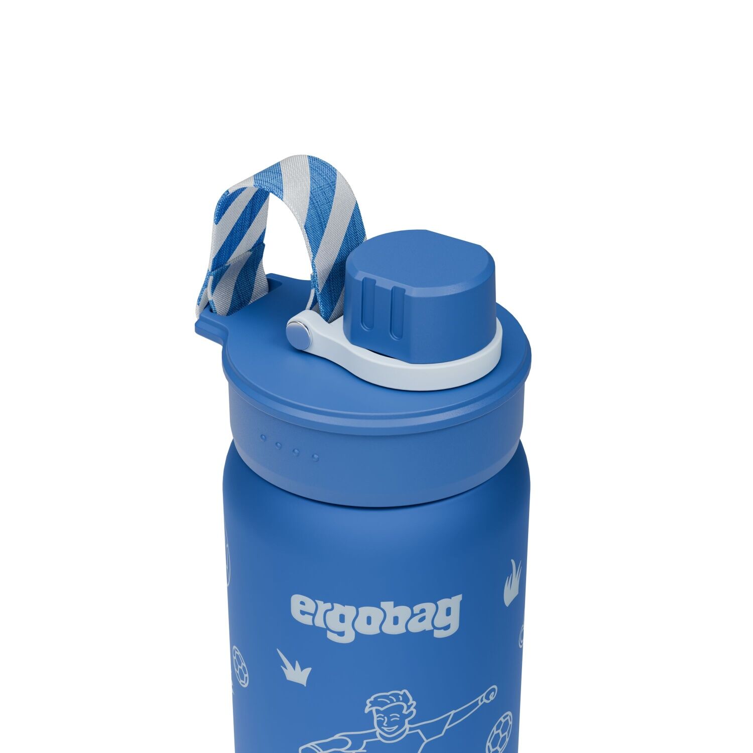 ergobag Edelstahl Trinkflasche Fußball