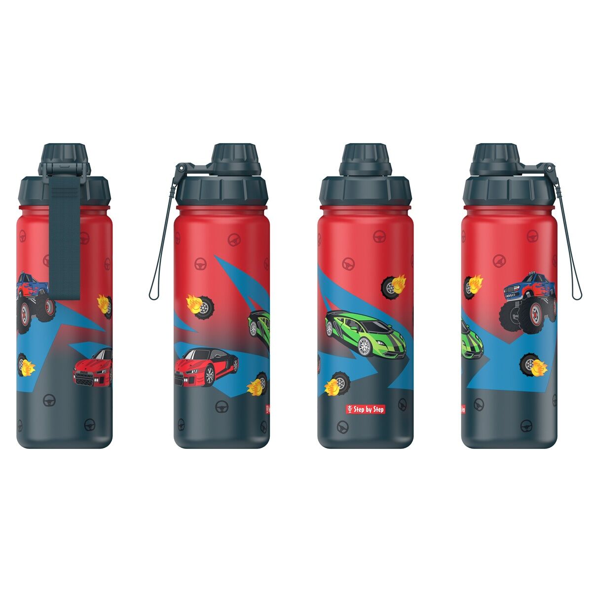 Step by Step Isolierte Edelstahl-Trinkflasche "Car"