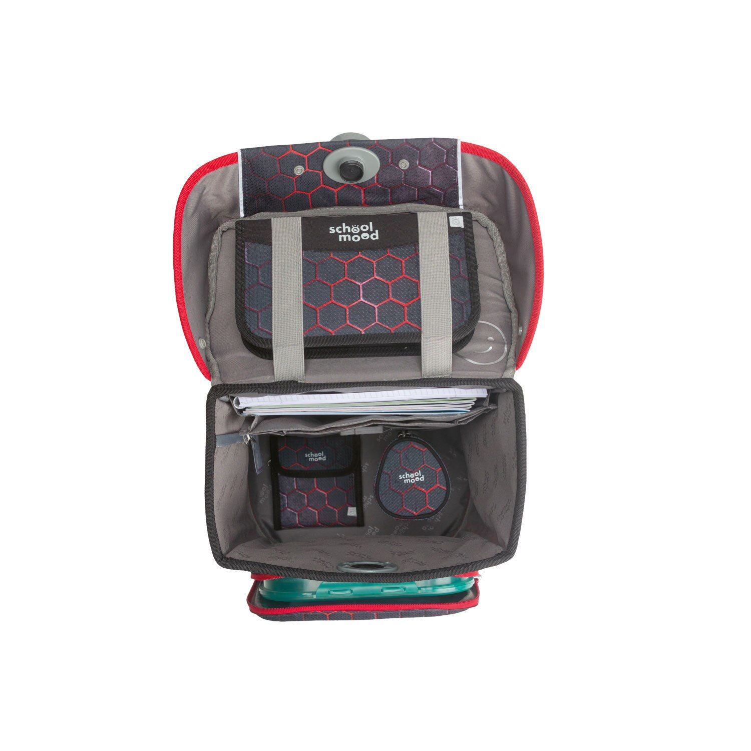 School Mood Champion Maxx Pro Mika (Drache), 7-tlg. Schulranzenset