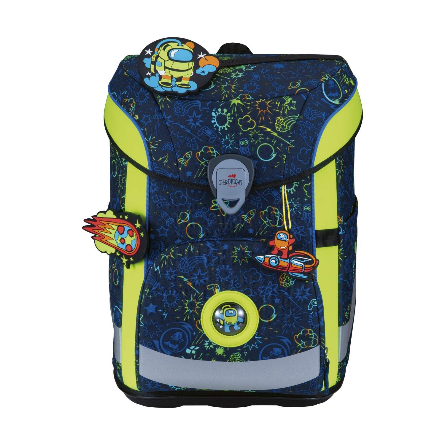 DerDieDas ErgoFlex Easy Neon Crazy Schulranzenset 5-teilig