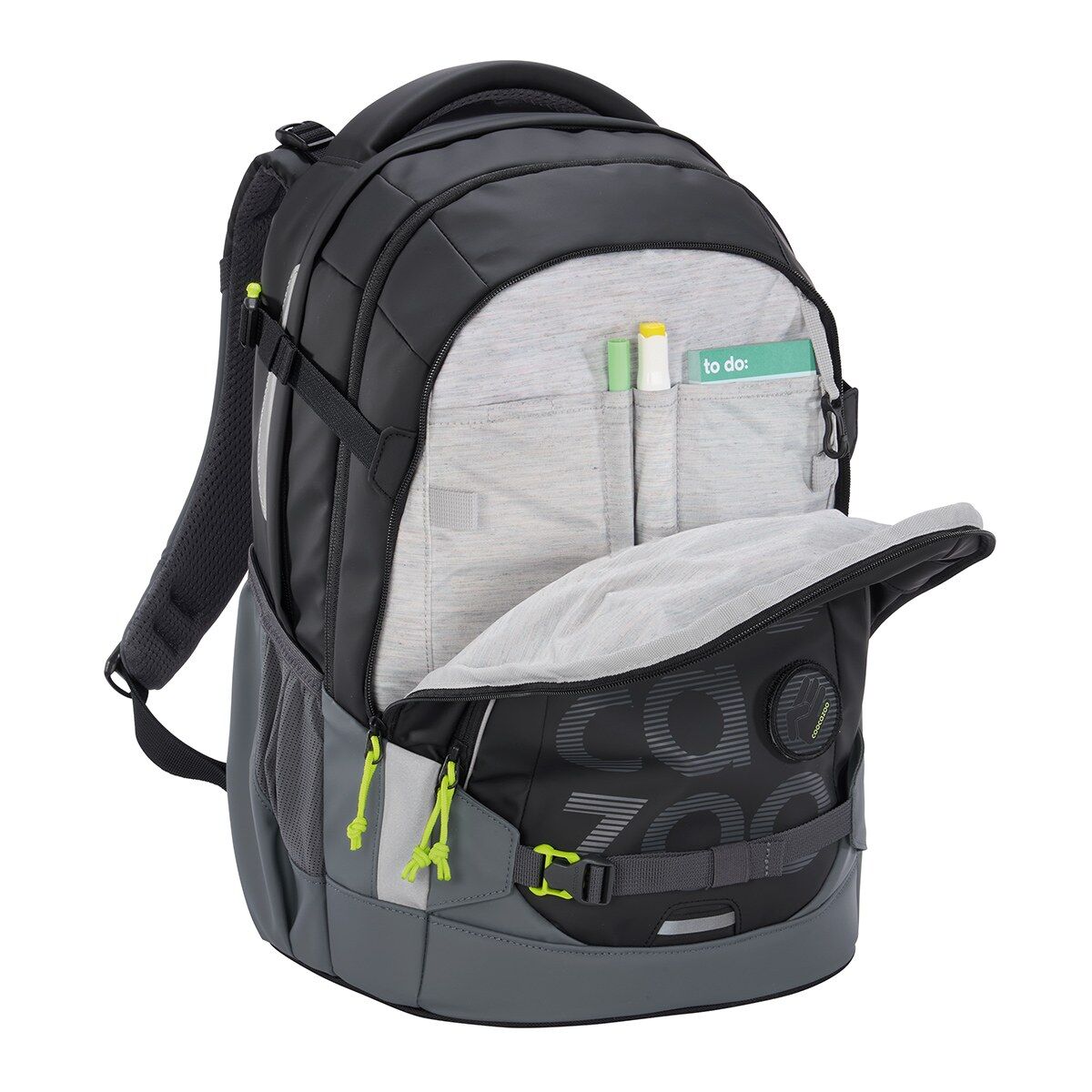coocazoo Schulrucksack MATE, Tarp Black Thunder