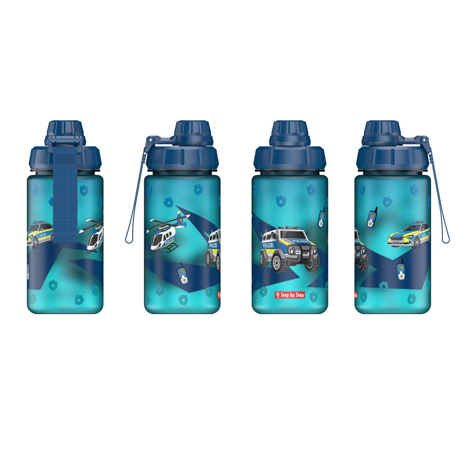 Step by Step Trinkflasche "Police"