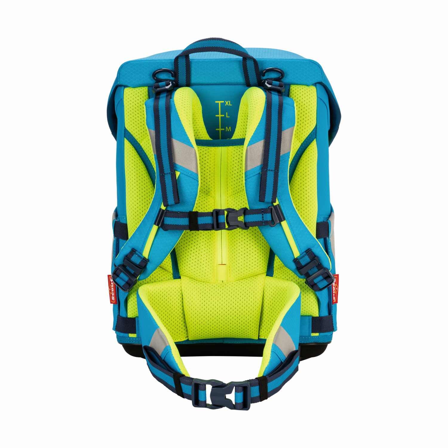 Scout Sunny II DIN Super Champion Schulranzen-Set 4-teilig