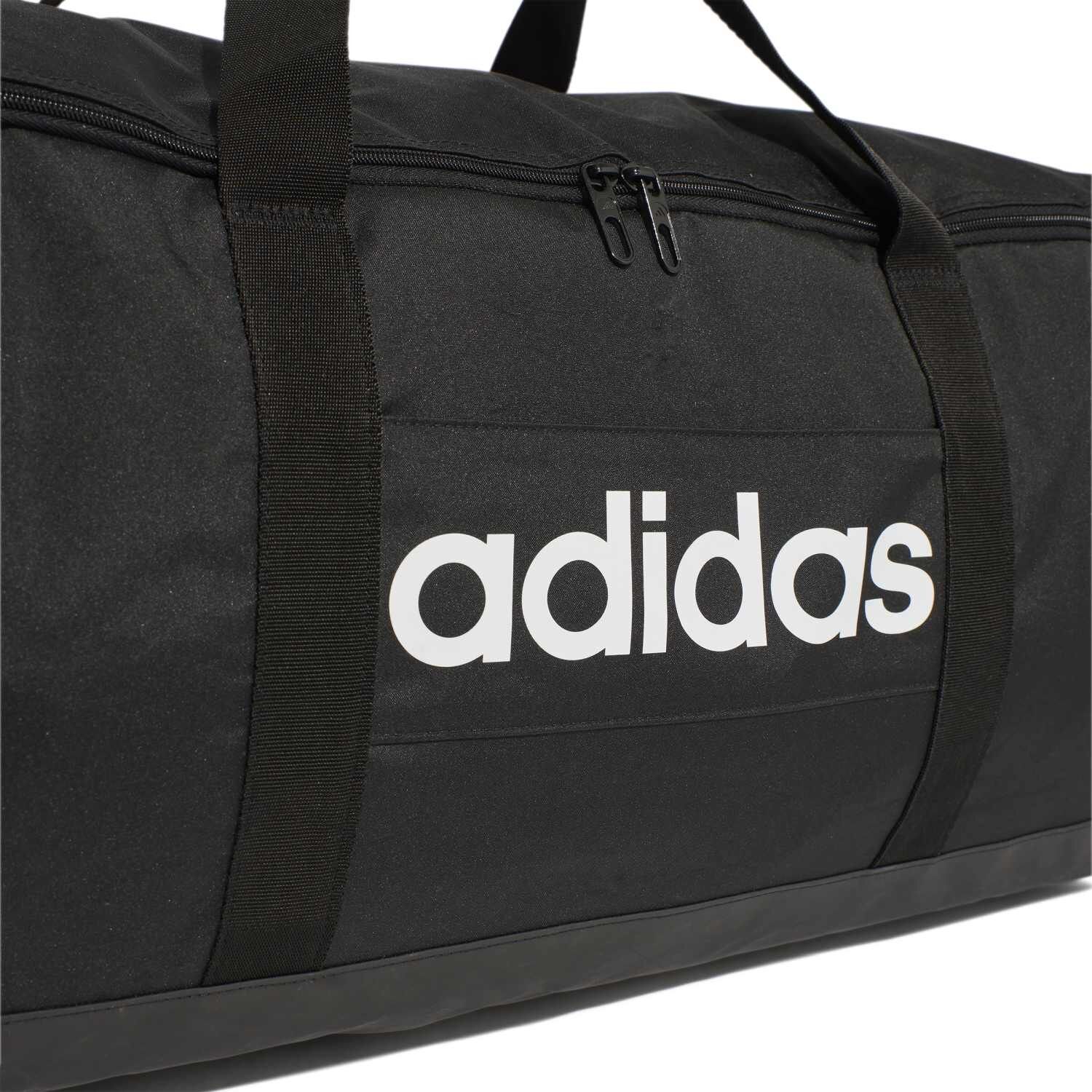 Adidas LINEAR Duffel Sporttasche L BLACK/BLACK/WHITE