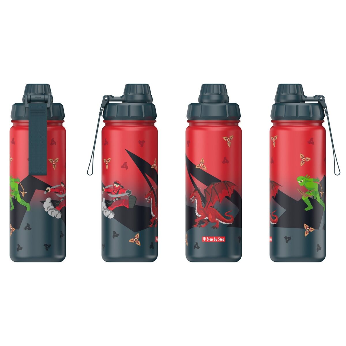 Step by Step Isolierte Edelstahl-Trinkflasche "Warrior"